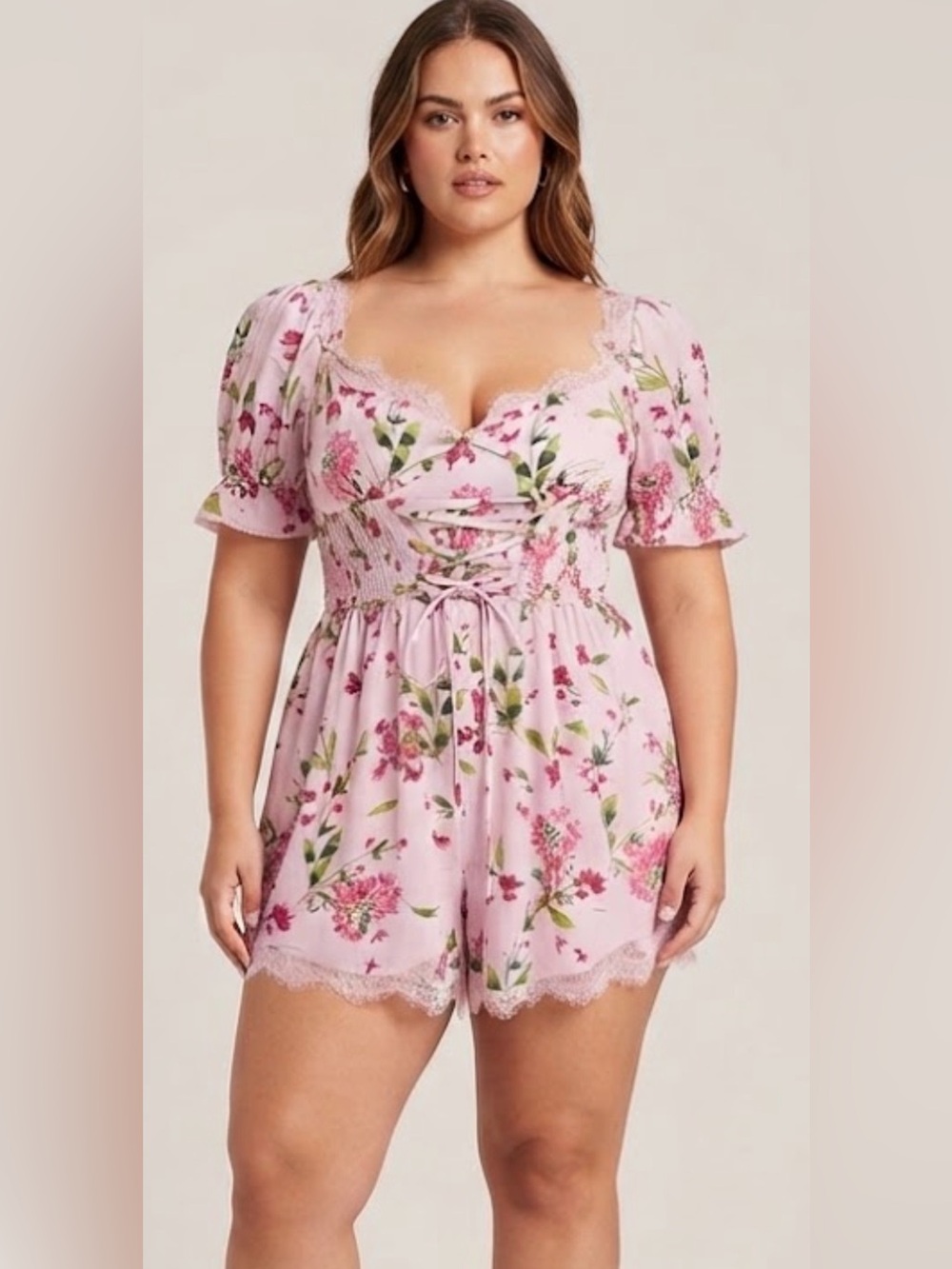 ASOS DESIGN Floral Corset Romper